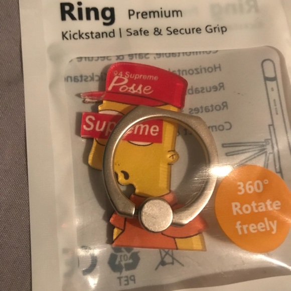 Brand New BART Simpson Finger Phone Holder - Picture 3 of 8